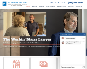 Screenshot of Law Firm Web Design SEO
