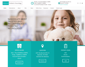 Screenshot of Medical Doctor Web Design SEO