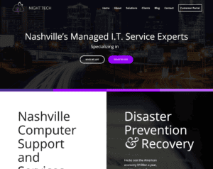 Screenshot of Tech Company Web Design SEO